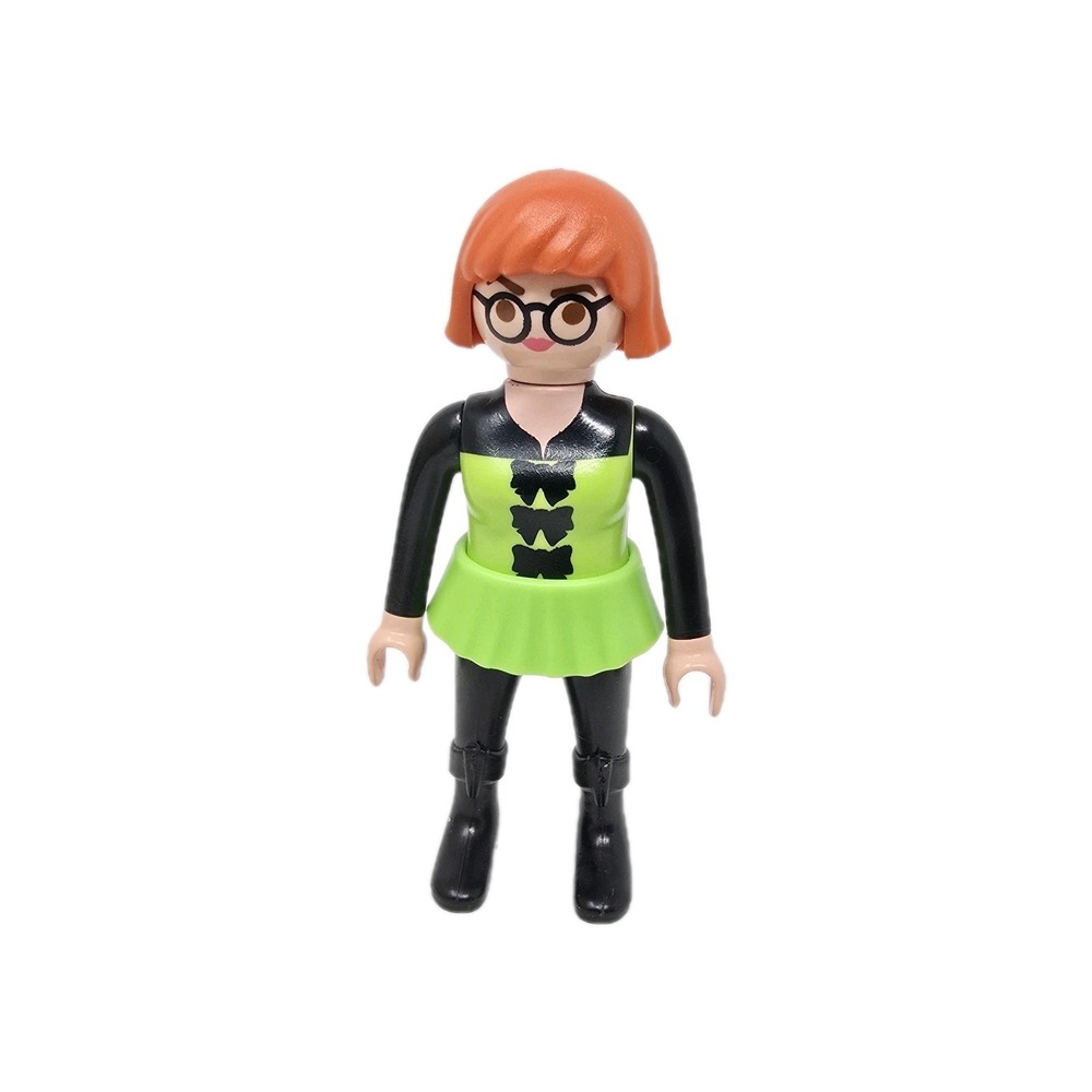 Playmobil‎ Ghostbusters Janine Melnitz Figure with Glasses Black & Green